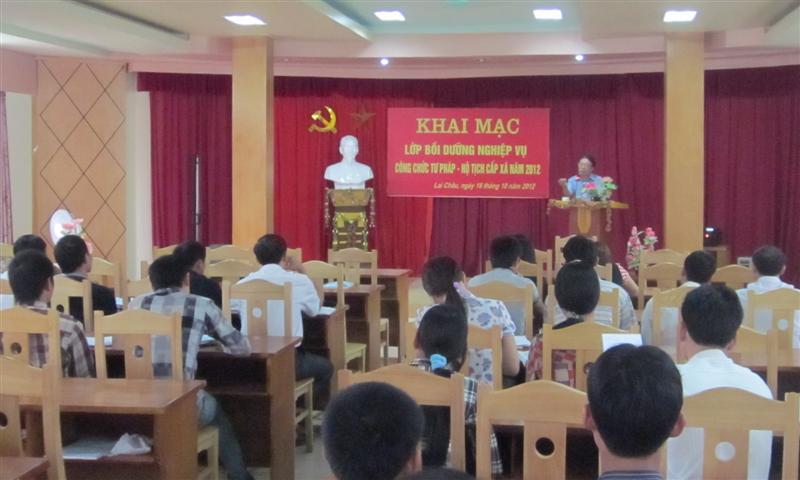 Lai Châu: 146 Công chức Tư pháp – Hộ tịch cấp xã được bồi dưỡng nghiệp vụ