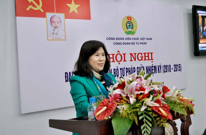 Hội nghị Đại biểu Công đoàn Bộ Tư pháp giữa nhiệm kỳ (2010-2015)