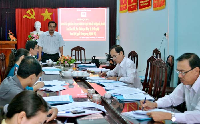 Cà Mau: Họp Báo cáo kết quả kiểm điểm, tự phê bình và phê bình tập thể và cá nhân của BTV Đảng ủy và Lãnh đạo Sở Tư pháp theo Nghị quyết Trung ương 4 (khóa XI)