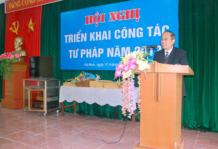Hà Nam: Hội nghị tổng kết công tác tư pháp năm 2012,  triển khai công tác tư pháp năm 2013