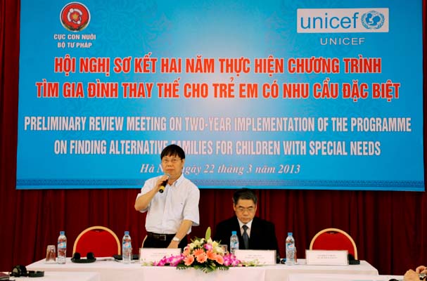 Hội nghị sơ kết 2 năm thực hiện Chương trình tìm gia đình thay thế cho trẻ em có nhu cầu đặc biệt