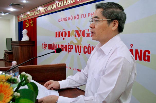 Đảng ủy Bộ Tư pháp tổ chức tập huấn công tác Đảng