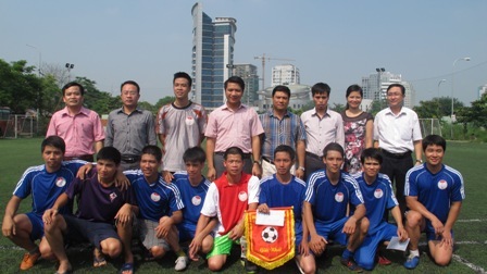 Đội bóng Đoàn Thanh niên Bộ Tư pháp dành giải Ba Giải bóng đá Cụm II Đoàn Khối các cơ quan Trung ương