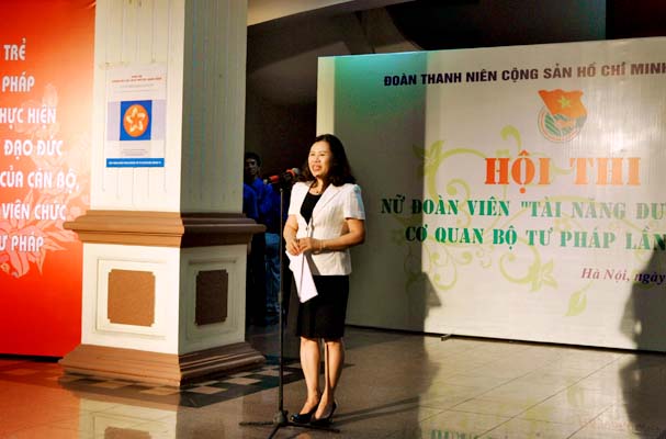 Hội thi Nữ đoàn viên tài năng, duyên dáng Bộ Tư pháp  