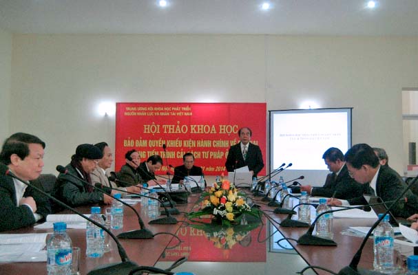 Hội thảo khoa học “Bảo đảm quyền khiếu kiện hành chính về đất đai trong tiến trình cải cách tư pháp ở nước ta”