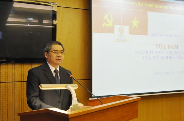 Ban Tuyên giáo Đảng ủy phối hợp với Đoàn Thanh niên Bộ Tư pháp tổ chức tọa đàm “Ngành Tư pháp thực hiện Di chúc của Chủ tịch Hồ Chí Minh” 