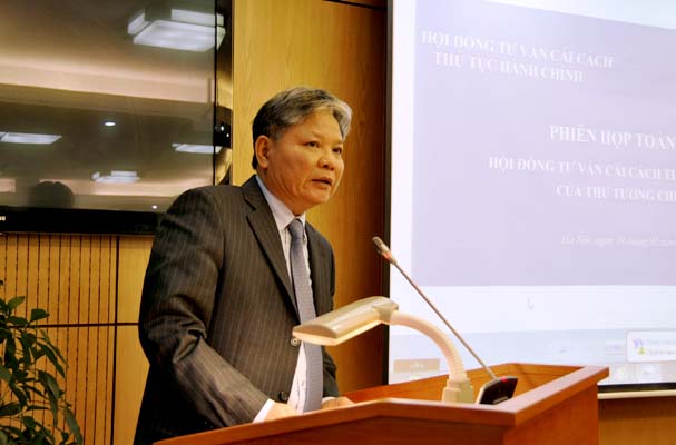 Phiên họp toàn thể Hội đồng Tư vấn cải cách thủ tục hành chính của Thủ tướng Chính phủ 