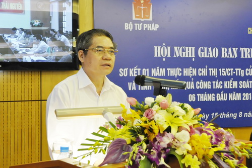 Hội nghị giao ban trực tuyến sơ kết 01 năm triển khai thực hiện Chỉ thị số 15/CT-TTg