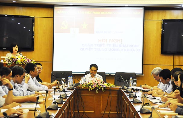 Bộ Tư pháp quán triệt Nghị quyết Hội nghị Trung ương 9 khóa XI