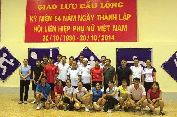 Tỉnh Sơn La: tổ chức thi đấu cầu lông và giao lưu văn nghệ kỷ niệm 84 năm ngày thành lập Hội liên hiệp Phụ nữ Việt Nam 