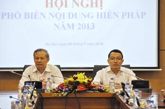 Hội nghị phổ biến nội dung Hiến pháp năm 2013 cho đoàn viên, thanh niên thuộc Bộ Tư pháp