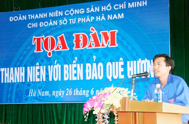 Chi đoàn  Sở Tư pháp Hà Nam tổ chức tọa đàm chuyên đề về biển Đông