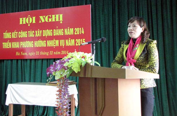 Hà Nam: Tổng kết công tác Đảng năm 2014, phương hướng nhiệm vụ năm 2015