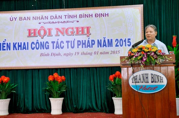 Tư pháp Bình Định cần bám sát hơn nhiệm vụ của ngành, địa phương