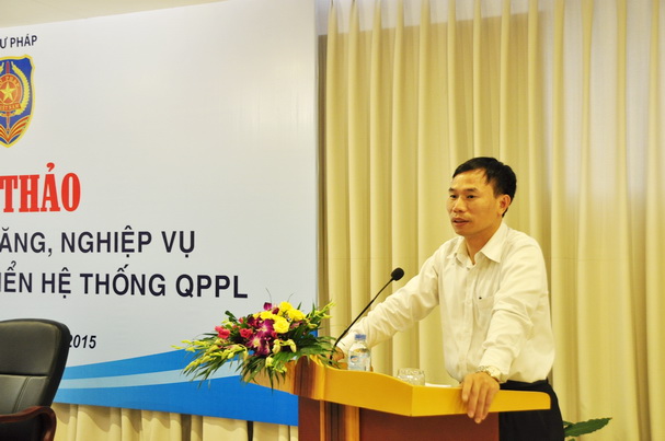Hội thảo trao đổi, thảo luận kỹ năng, nghiệp vụ công tác pháp điển hệ thống pháp luật