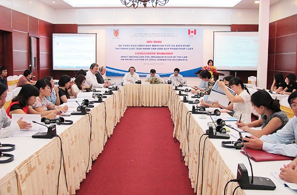 Hội thảo về dự thảo Nghị định quy định chi tiết và biện pháp thi hành Luật Ban hành VBQPPL