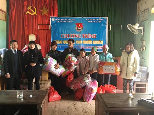 Chi đoàn Sở Tư pháp Bắc Giang với Chương trình tình nguyện mùa đông năm 2014 và xuân tình nguyện 2015