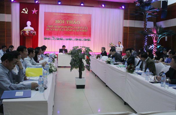 Hội thảo định hướng sửa đổi Bộ luật hình sự