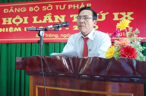 Đại hội Đảng bộ Sở Tư pháp Sóc Trăng 