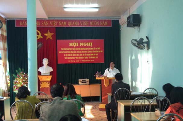 Đảng ủy Sở Tư pháp Hà Giang: học tập Nghị quyết hội nghị lần thứ mười Ban chấp hành Trung ương Đảng