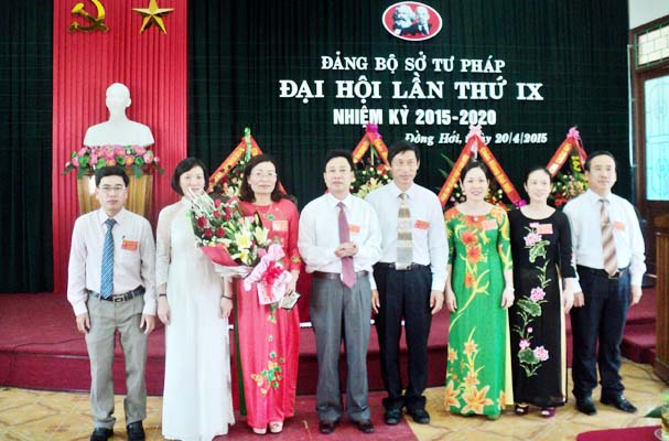 Đại hội Đảng bộ Sở Tư pháp Quảng Bình lần thứ IX, nhiệm kỳ 2015-2020 thành công tốt đẹp