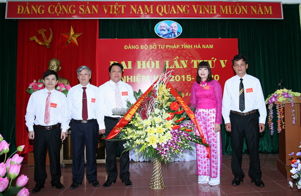 Đảng bộ Sở Tư pháp Hà Nam tổ chức thành công Đại hội Đảng bộ lần thứ V