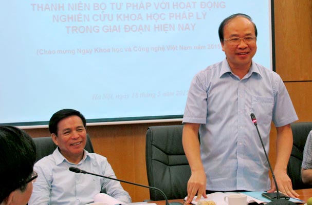 Tọa đàm "Thanh niên Bộ Tư pháp với hoạt động nghiên cứu khoa học pháp lý trong giai đoạn hiện nay"