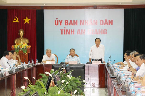 Bộ trưởng Bộ Tư pháp Hà Hùng Cường thăm và làm việc tại tỉnh An Giang 