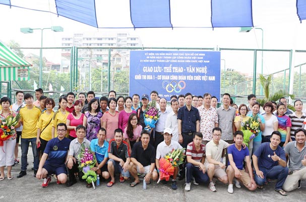 Công đoàn Bộ Tư pháp tham gia giao lưu Thể thao – Văn nghệ 