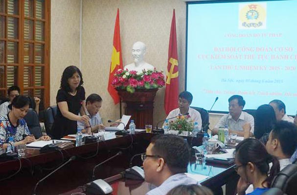 Công đoàn Cục Kiểm soát TTHC nhiệm kỳ 2015 - 2020: “Dân chủ, trí tuệ, đoàn kết, trách nhiệm, đổi mới”   