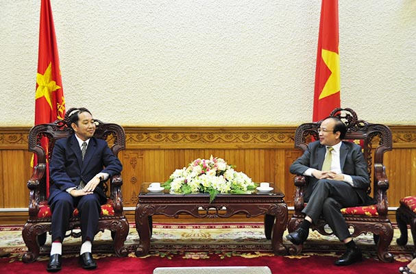 Thứ trưởng Phan Chí Hiếu tiếp Đoàn cán bộ Tòa án nhân dân tối cao Lào