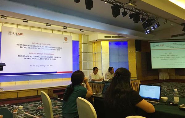 Hoàn thiện Kế hoạch hành động bình đẳng giới ngành Tư pháp giai đoạn 2016-2020