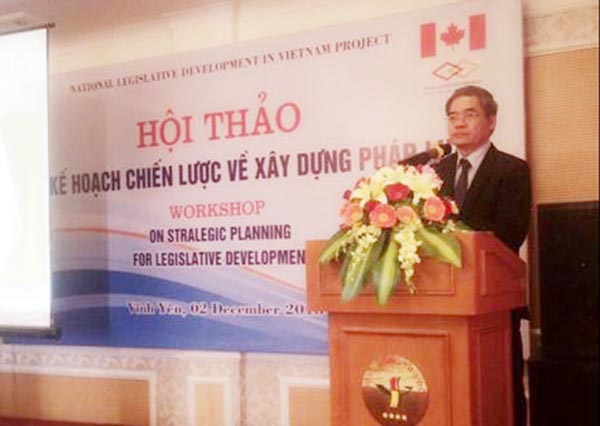 Hội thảo “Lập kế hoạch chiến lược về xây dựng pháp luật”
