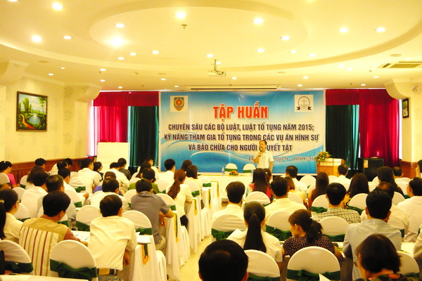 Hoàn thành tập huấn các Bộ luật, Luật tố tụng 2015 cho người thực hiện trợ giúp pháp lý trên toàn quốc