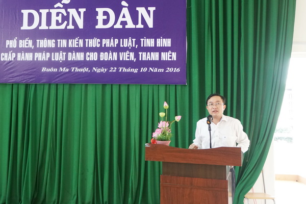 Đoàn Thanh niên Bộ Tư pháp tổ chức diễn đàn hưởng ứng Ngày Pháp luật năm 2016