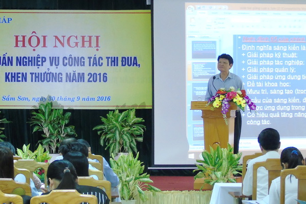 Hội nghị tập huấn nghiệp vụ  công tác thi đua, khen thưởng