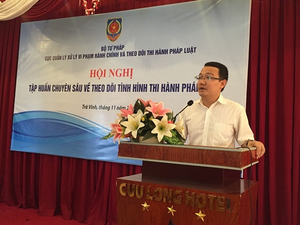 Hội nghị tập huấn theo dõi tình hình thi hành pháp luật cho các tỉnh miền Tây Nam Bộ năm 2016