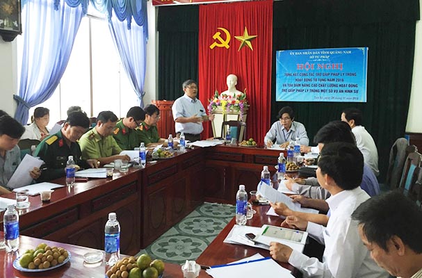 Quảng Nam: Tổng kết công tác phối hợp liên ngành về Trợ giúp pháp lý trong hoạt động tố tụng năm 2016