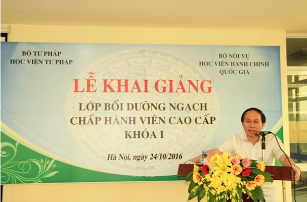 Khai giảng lớp bồi dưỡng ngạch Chấp hành viên cao cấp khóa I