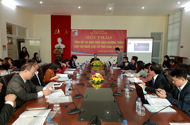 Nhìn lại hai năm triển khai tổ chức thực hiện Chương trình đào tạo luật sư 12 tháng