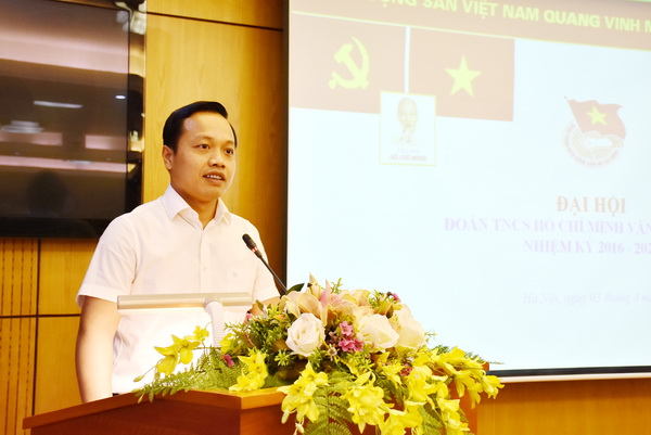 Đại hội Đoàn Văn phòng Bộ nhiệm kỳ 2016 - 2021