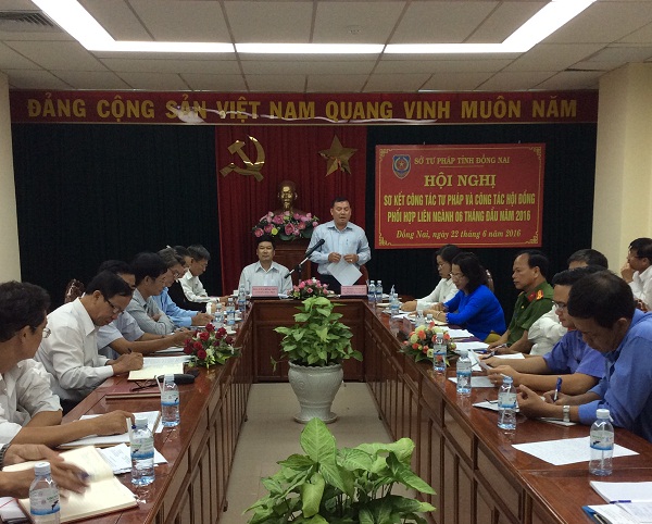 Tư pháp Đồng Nai sơ kết 6 tháng đầu năm 2016.