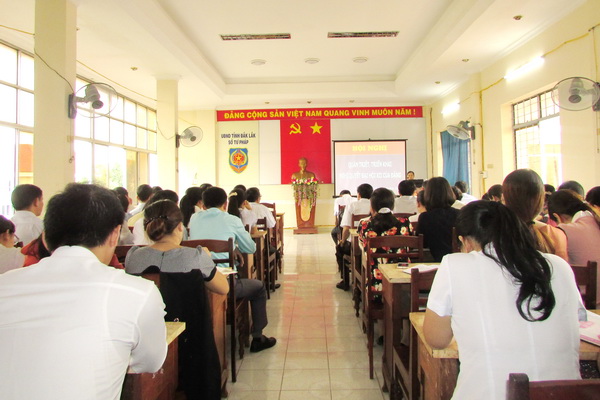 Đảng ủy Sở Tư pháp tỉnh Đắk Lắk tổ chức Hội nghị quán triệt, triển khai Nghị quyết XII của Đảng