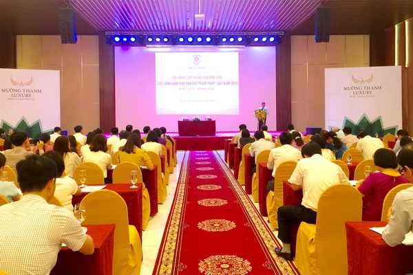 Hội nghị tập huấn chuyên sâu Luật ban hành văn bản quy phạm pháp luật năm 2015