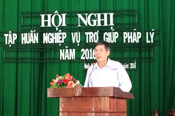 Tập huấn nghiệp vụ trợ giúp pháp lý tại tỉnh Khánh Hòa