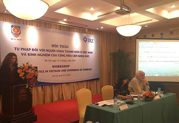 Hội thảo về tư pháp chưa thành niên của Việt Nam và kinh nghiệm của cộng hòa liên bang Đức