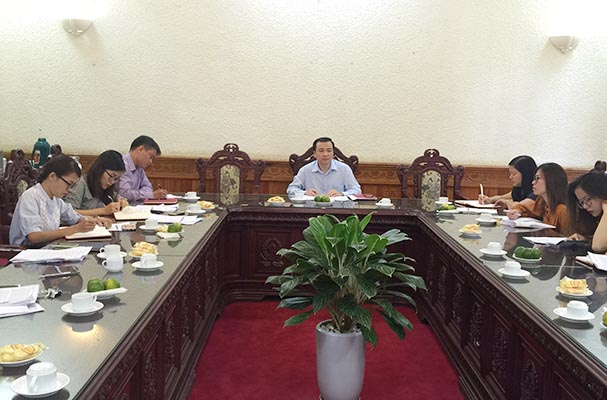 Đồng chí Bí thư chi bộ, Vụ trưởng Vụ VĐCXDPL làm việc với Đoàn Thanh niên Vụ