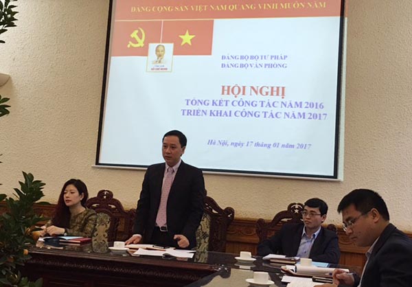 Đảng bộ Văn phòng Bộ triển khai công tác năm 2017