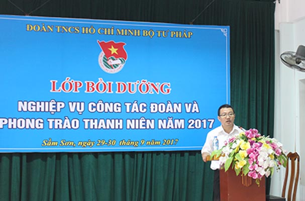 Tiếp tục bồi dưỡng, nâng cao trách nhiệm, chất lượng của đội ngũ cán bộ Đoàn thanh niên Bộ Tư pháp