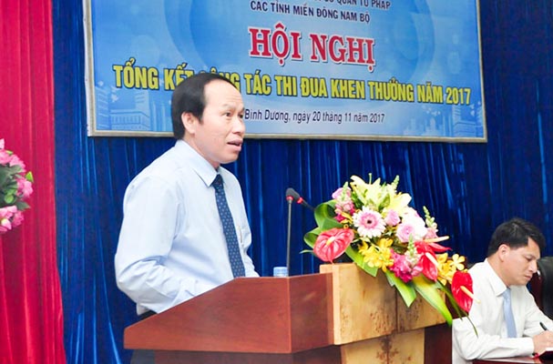 ​Khối cơ quan Tư pháp các tỉnh Miền Đông Nam Bộ tổng kết công tác thi đua, khen thưởng năm 2017
